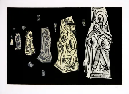 Литография Saura - Kafka - Tagebücher VIII