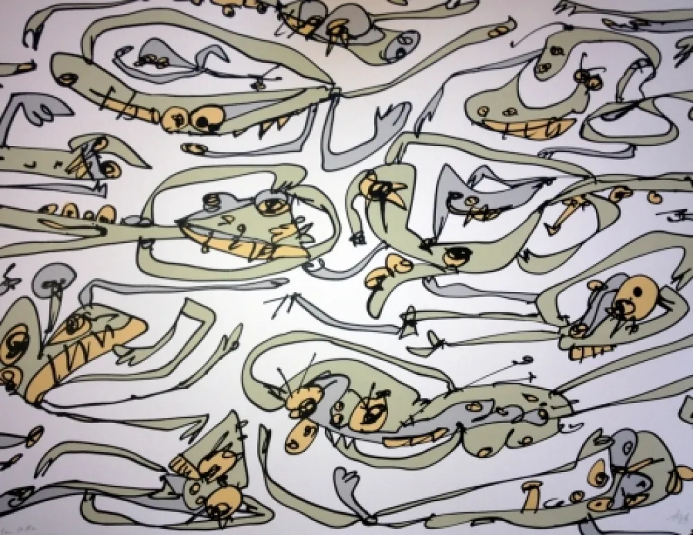 Литография Saura - LA PARESSE