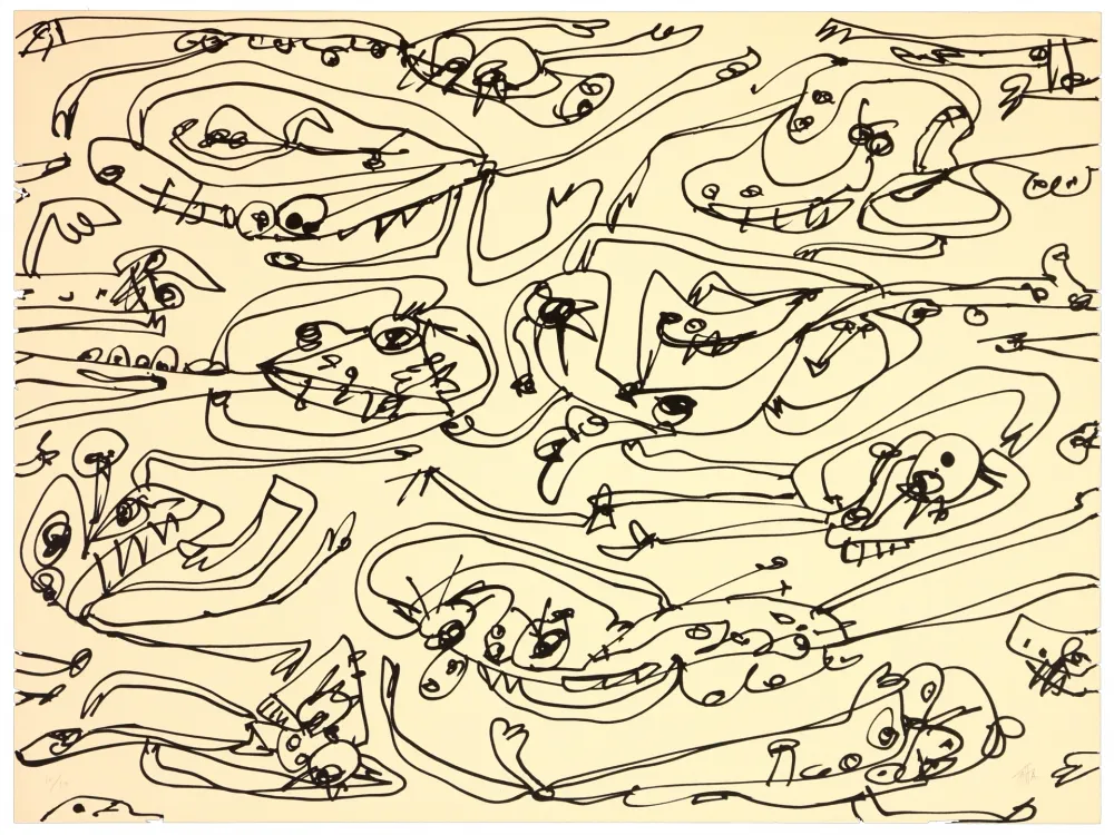 Литография Saura - La paresse