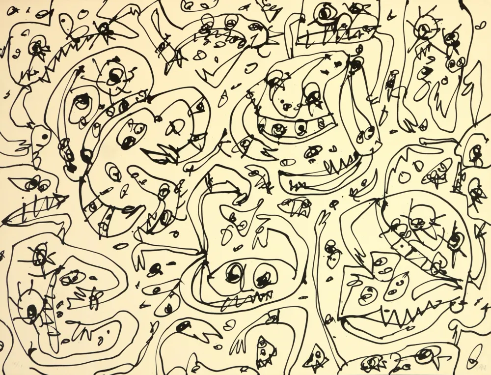 Литография Saura - L'Avarice