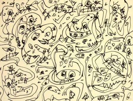 Литография Saura - L'Avarice