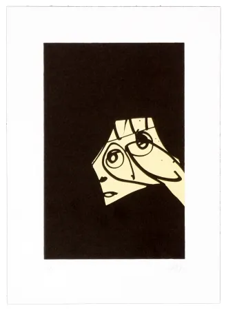 Литография Saura - Le chien de Goya