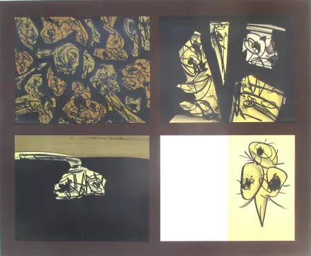 Литография Saura - L'enfer et les fleurs