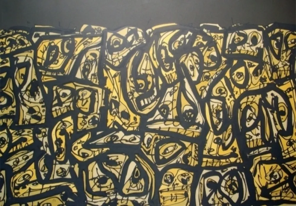 Литография Saura - Les gens