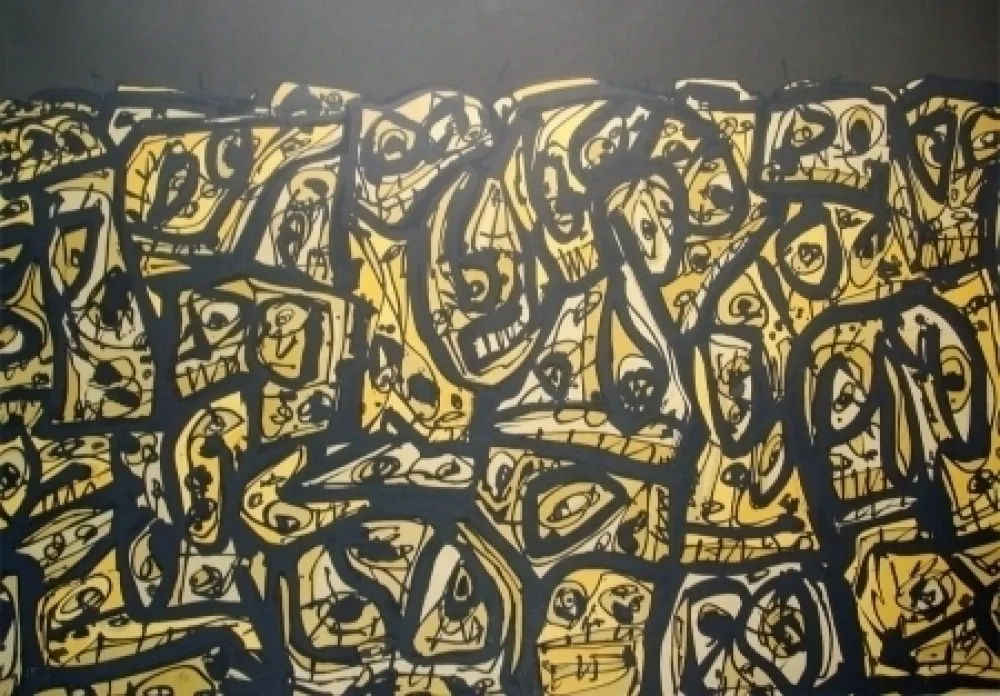 Литография Saura - Les Gens