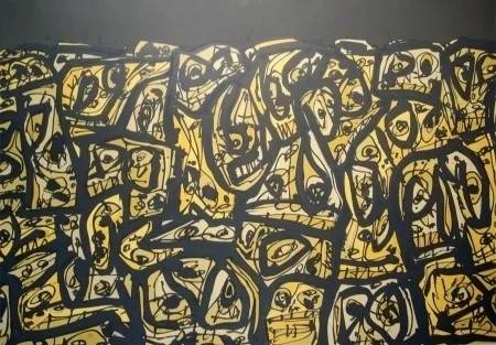 Литография Saura - Les Gens