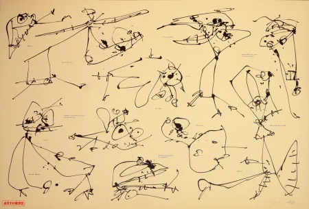 Литография Saura - Les quatre saisons, Automne