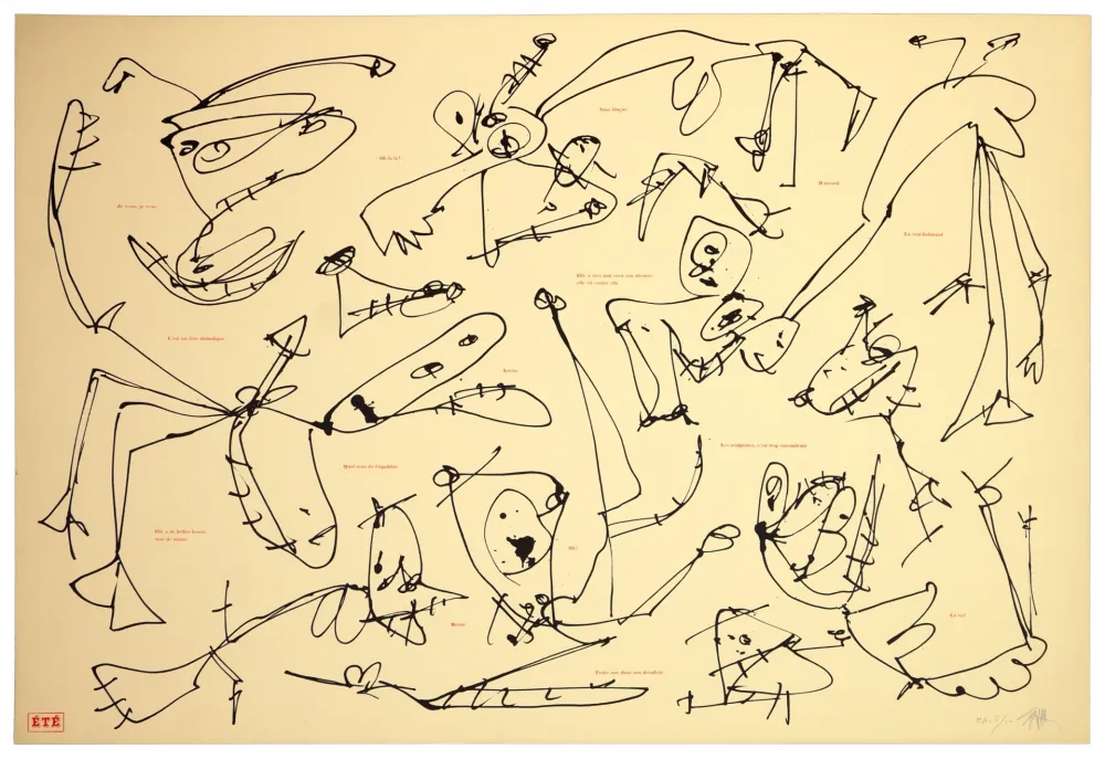 Литография Saura - Les quatre saisons, Été