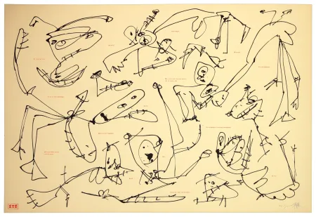 Литография Saura - Les quatre saisons, Été