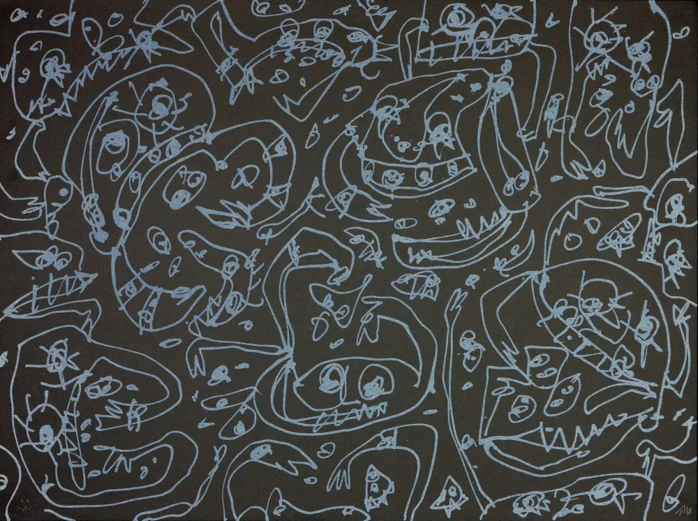 Литография Saura - Les Sept pêchés capitaux