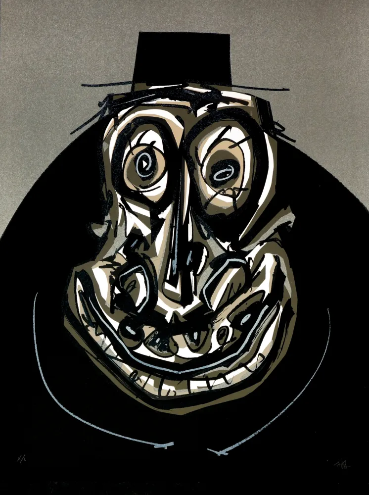 Литография Saura - Melanchton I, Une chaire d'ombre