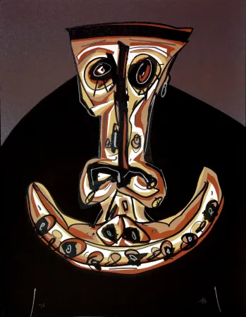 Литография Saura - Melanchton II, Une chaire d'ombre