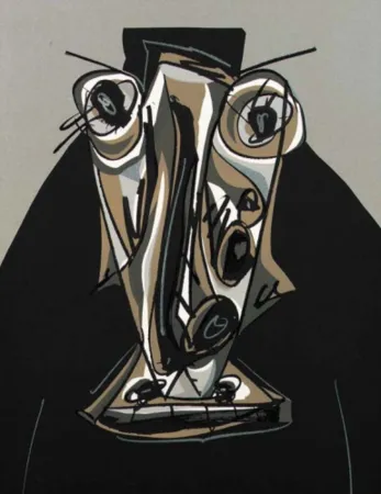 Литография Saura - Melanchton III