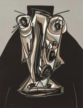 Литография Saura - Melanchton III