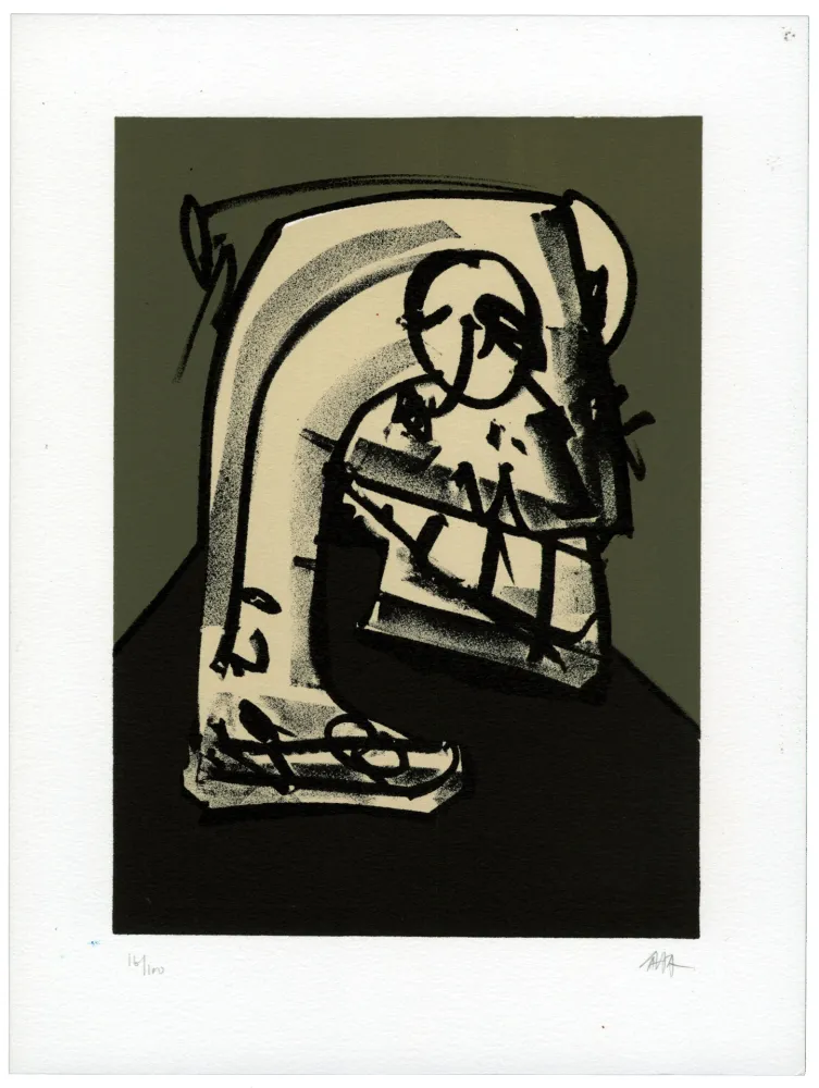 Литография Saura - Portrait III