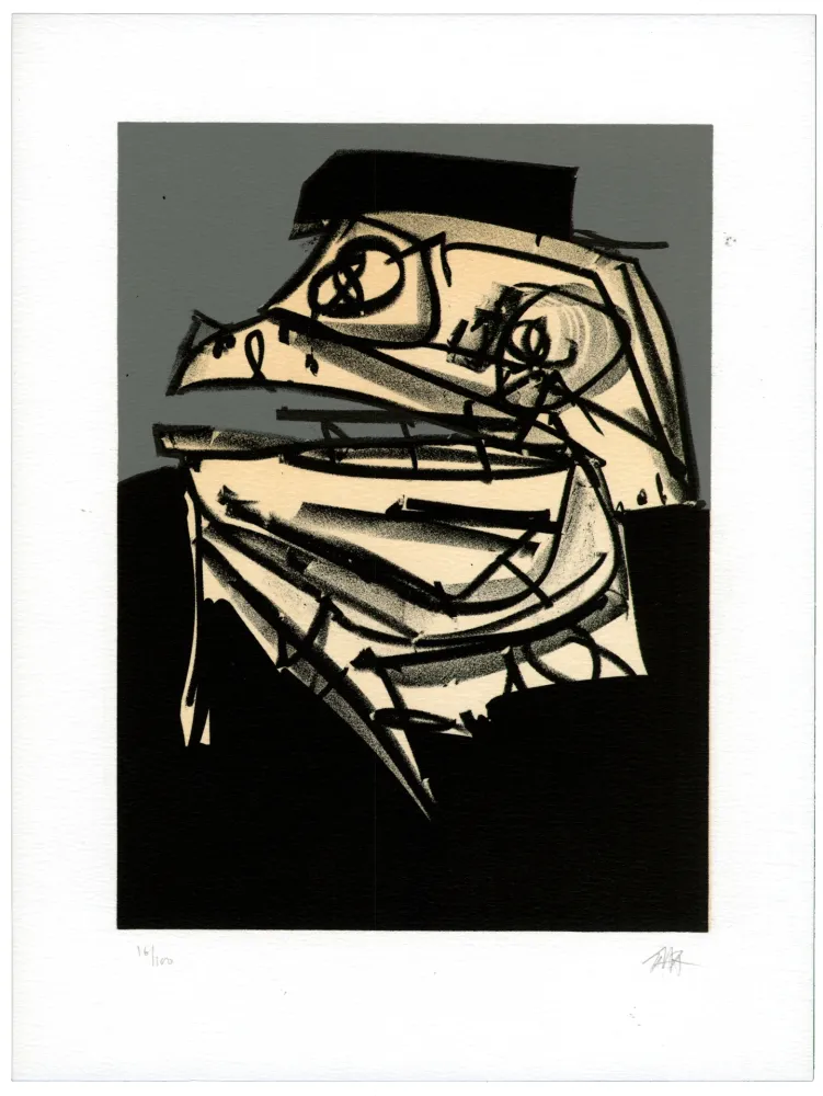 Литография Saura - Portrait IX