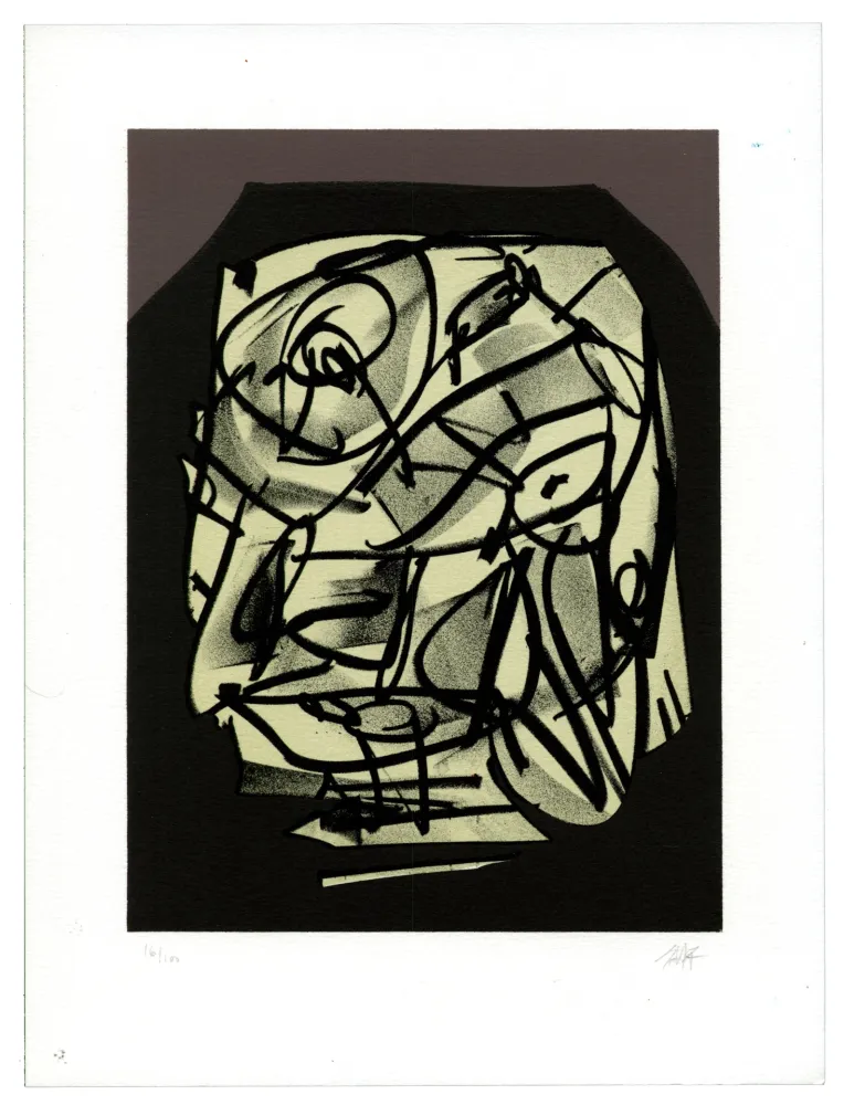 Литография Saura - Portrait VI