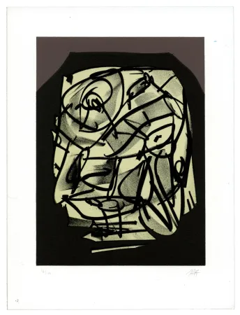 Литография Saura - Portrait VI