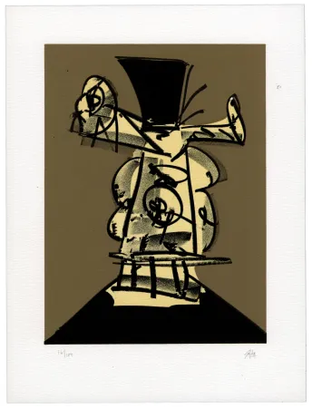 Литография Saura - Portrait VIII