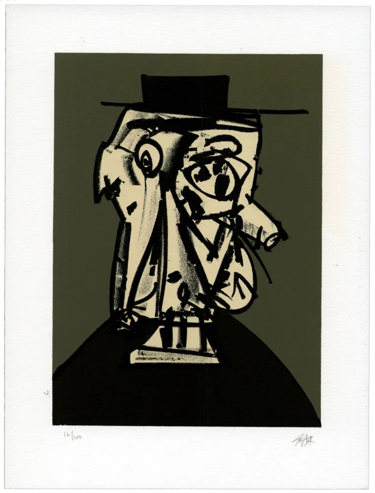 Литография Saura - Portrait X