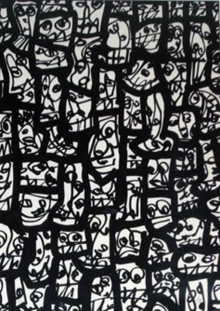 Сериграфия Saura - Pour le peuple sud-africain