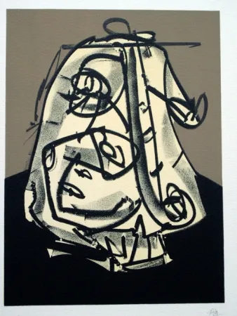 Литография Saura - Retrato