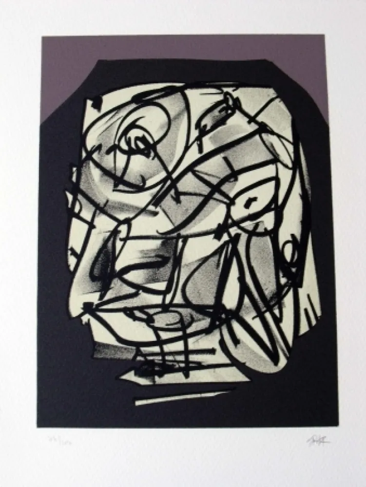 Литография Saura - Retrato