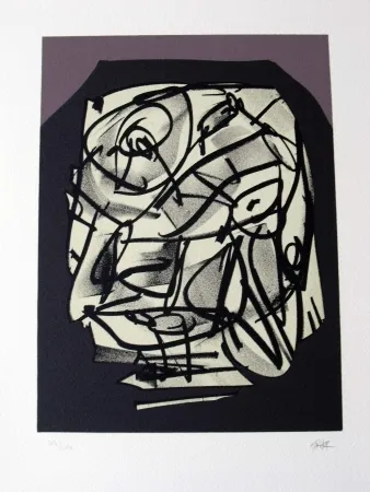 Литография Saura - Retrato