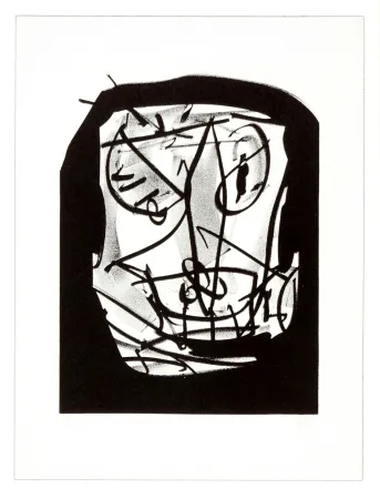 Литография Saura - Retrato