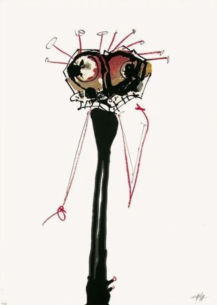 Сериграфия Saura - Sans titre