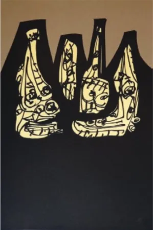 Литография Saura - Si mi la ré