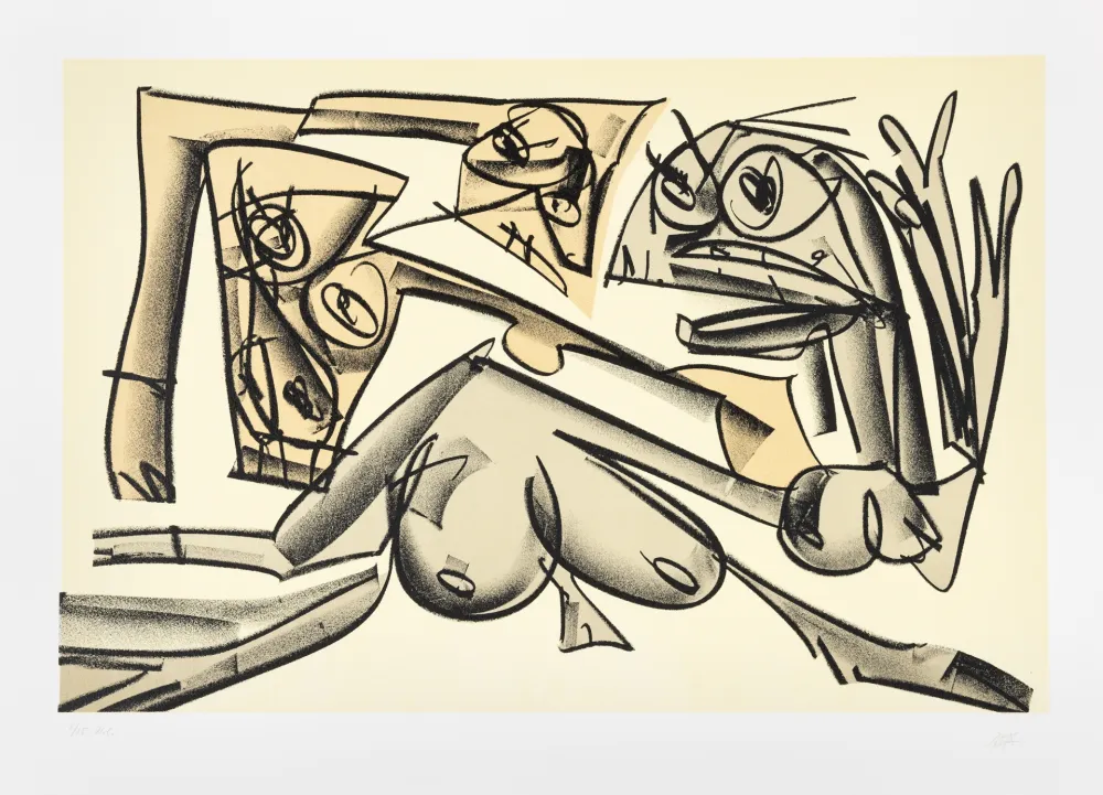 Литография Saura - Tagebücher Kafka 1