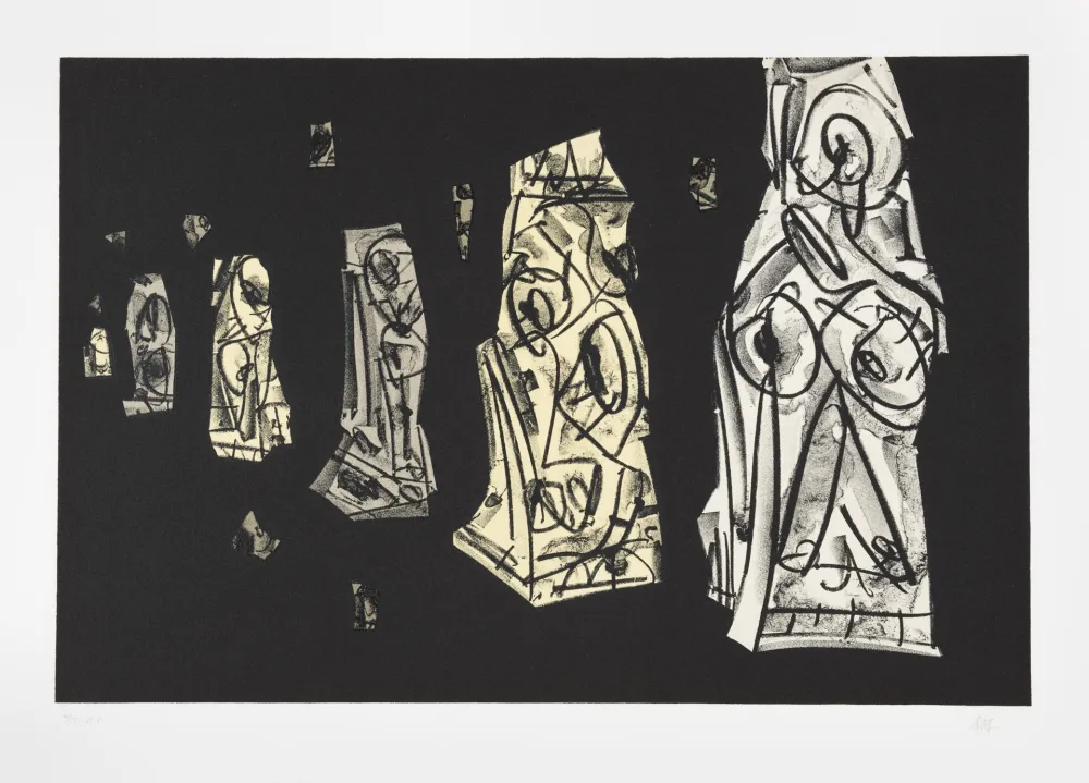 Литография Saura - Tagebücher Kafka 2