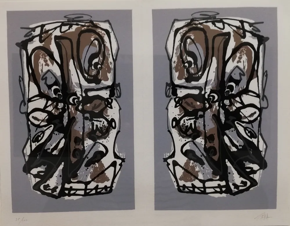 Литография Saura - Visages