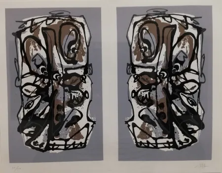 Литография Saura - Visages