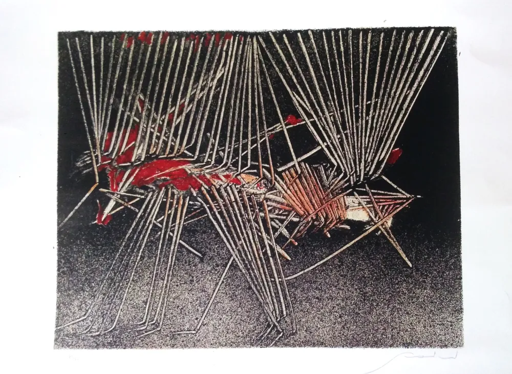 Литография Scanavino - Composizione