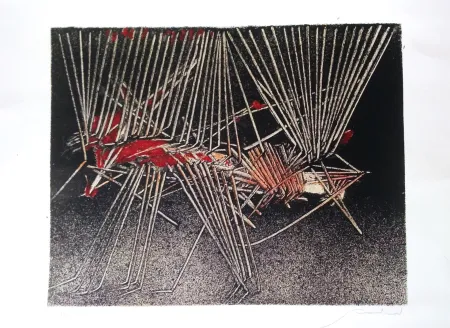 Литография Scanavino - Composizione