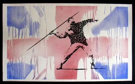 Сериграфия Schade - Bansky UK Flag