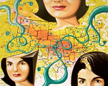 Сериграфия Scharf - The Three Faces of Jackie