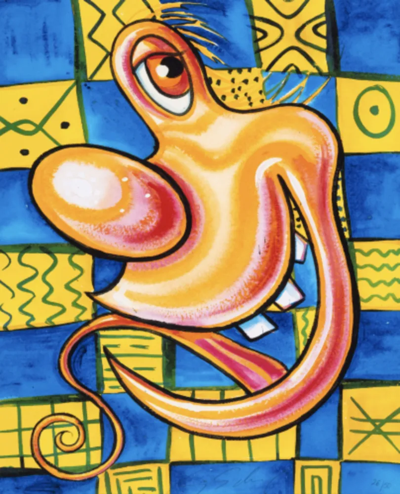 Многоэкземплярное Произведение Scharf - Untitled (Grinning Whimsy)