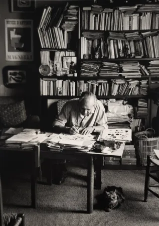 Фотографии Scheidegger - Alberto Magnelli, Paris, um 1951. 