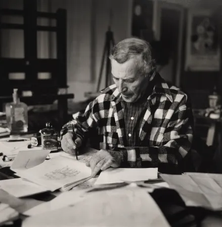 Фотографии Scheidegger - Marc Chagall, um 1970. 