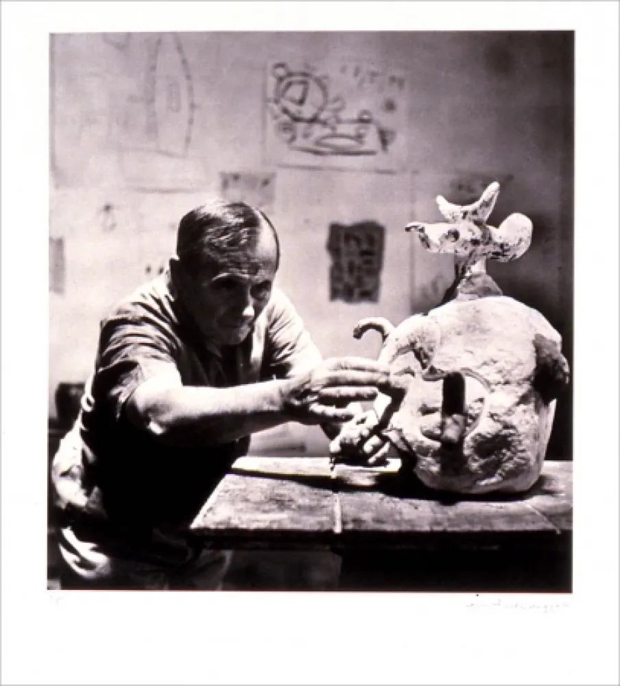 Литография Scheidegger - Miro traces d' une rencontre