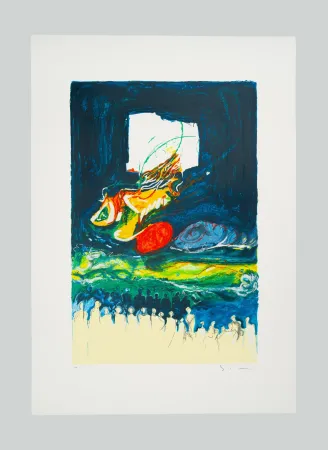 Сериграфия Schifano - Buio inquinato