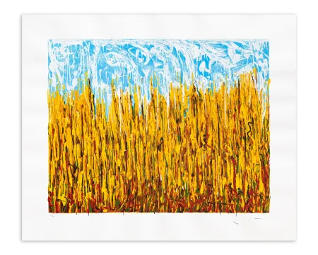 Сериграфия Schifano - Campo di pane