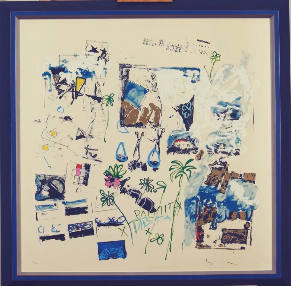 Литография Schifano - Dicembre