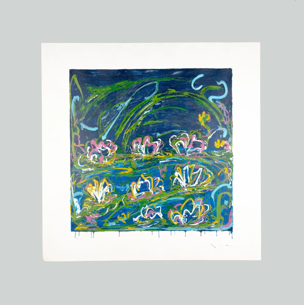 Сериграфия Schifano - Gigli d'acqua