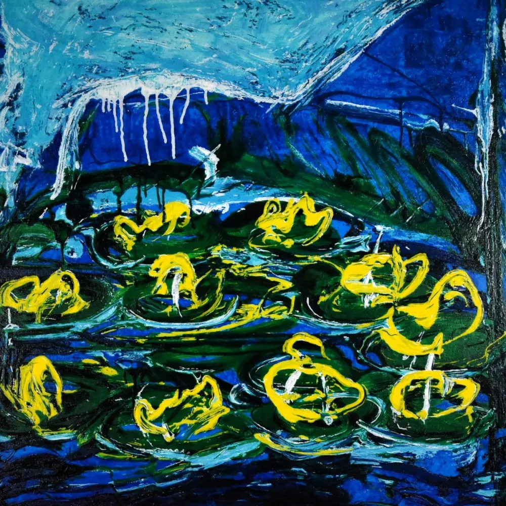 Литография Schifano - Mario Schifano (1934–1998) - Acquatico - Enamel screen printing - 1988