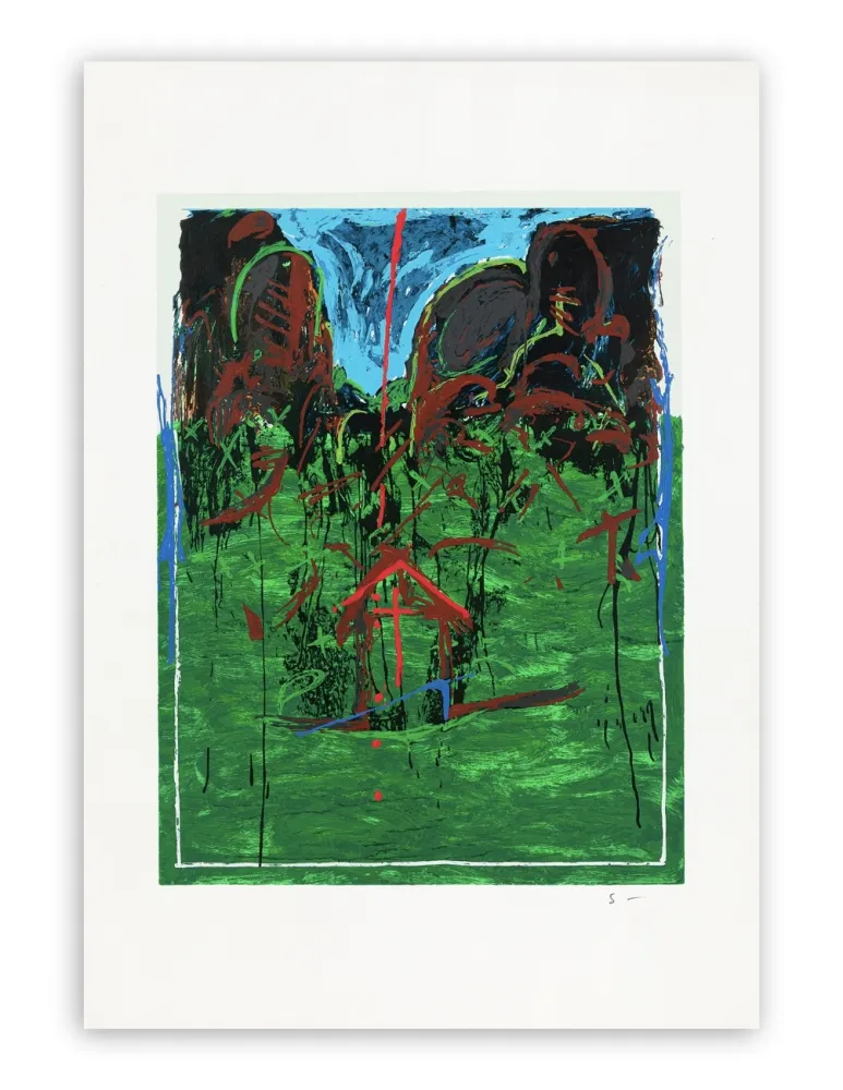 Сериграфия Schifano - Mario Schifano (1934–1998) - Casetta - Enamel screen printing - 1993