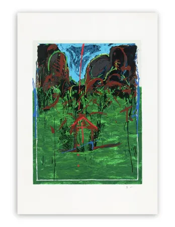 Сериграфия Schifano - Mario Schifano (1934–1998) - Casetta - Enamel screen printing - 1993